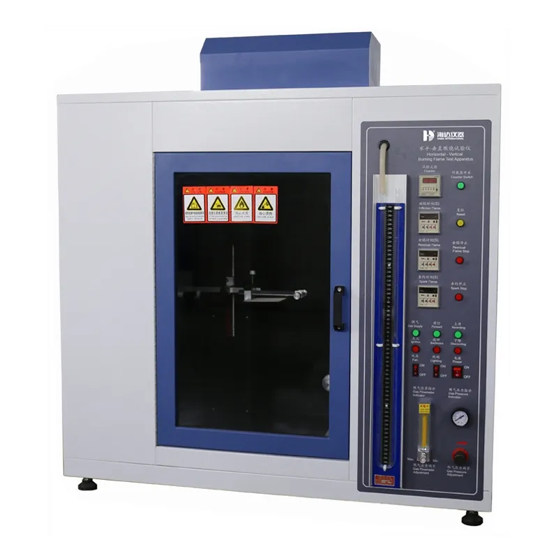 Horizontaal en verticaal brandproefapparaat / knopbesturende horizontale verticale vlamproefmachine 0
