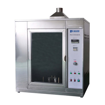 Laboratoriumtoetsapparatuur Brandgevaarbeoordeling / Testmachine voor het ontsteken van hete draden Ni80/Cr20 IEC60695-2-20