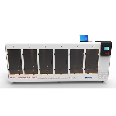 DETAILEN VAN DE AUTOMATISCHE 5105-HD CONDOM BURSTING VOLUME EN PRESSURE TESTER