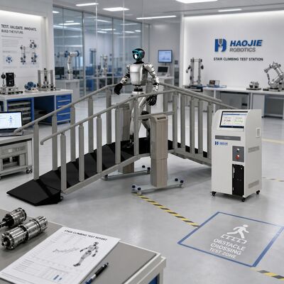 Robot Trappenklimteststation Trappenklimtestapparatuur Aanpasbare trappenspecificaties PLC-besturing Anti-valbeugels
