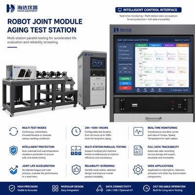 Robot Joint Module Aging Test Station Duurzaamheidstestmachine Actuator Levensduurtest 24u 1000u Continue Intermitterende Cycli