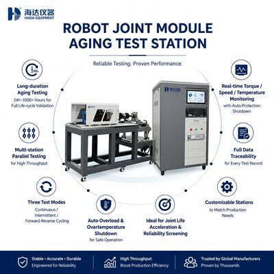 Robot Joint Module Aging Test Station Duurzaamheidstestmachine Actuator Levensduurtest 24u 1000u Continue Intermitterende Cycli