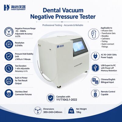 Dental Vacuum Negatieve Druk Tester Vacuum Gauge Machine for Dental Suction System Testing Equipment Hoge precisie -94 kPa