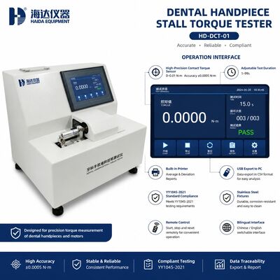 Tandheelkundige Handstuk Stall Koppel Tester Koppel Meetmachine voor Tandheelkundige Turbine QC Testapparatuur Hoge Precisie 0.0005 Nm