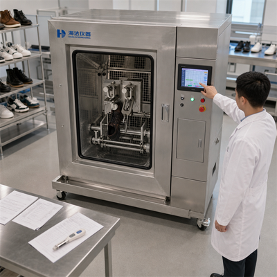 HAIDA Volledige Schoen en Zool Flex Vriestester Lage Temperatuur Flex Testmachine GB ISO 20344 Standaard Apparatuur